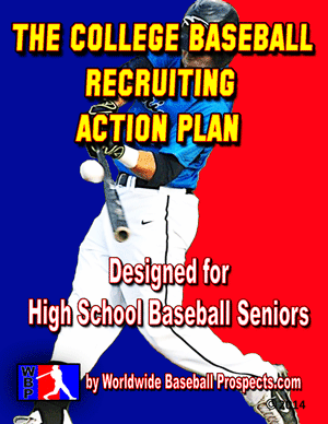 College Baseball Action Plan designed for High School Seniors